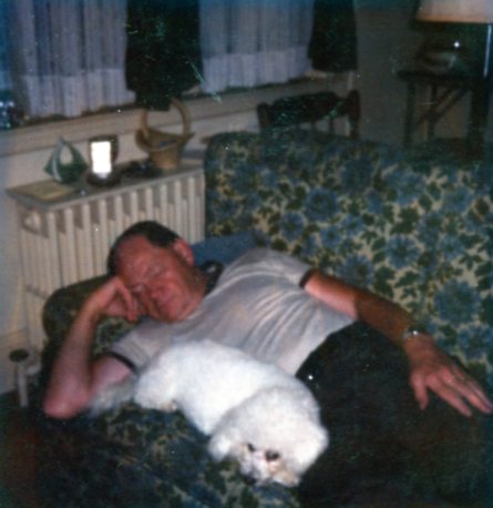 John Nyce and Topsy napping