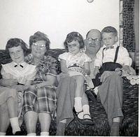 Nancy Nase, Elsie Nyce, Kathy Nase, Norman Nyce, Bob Nase